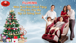 Ghế massage Fujikima, món quà sức khỏe tặng ông bà, bố mẹ dịp Giáng sinh